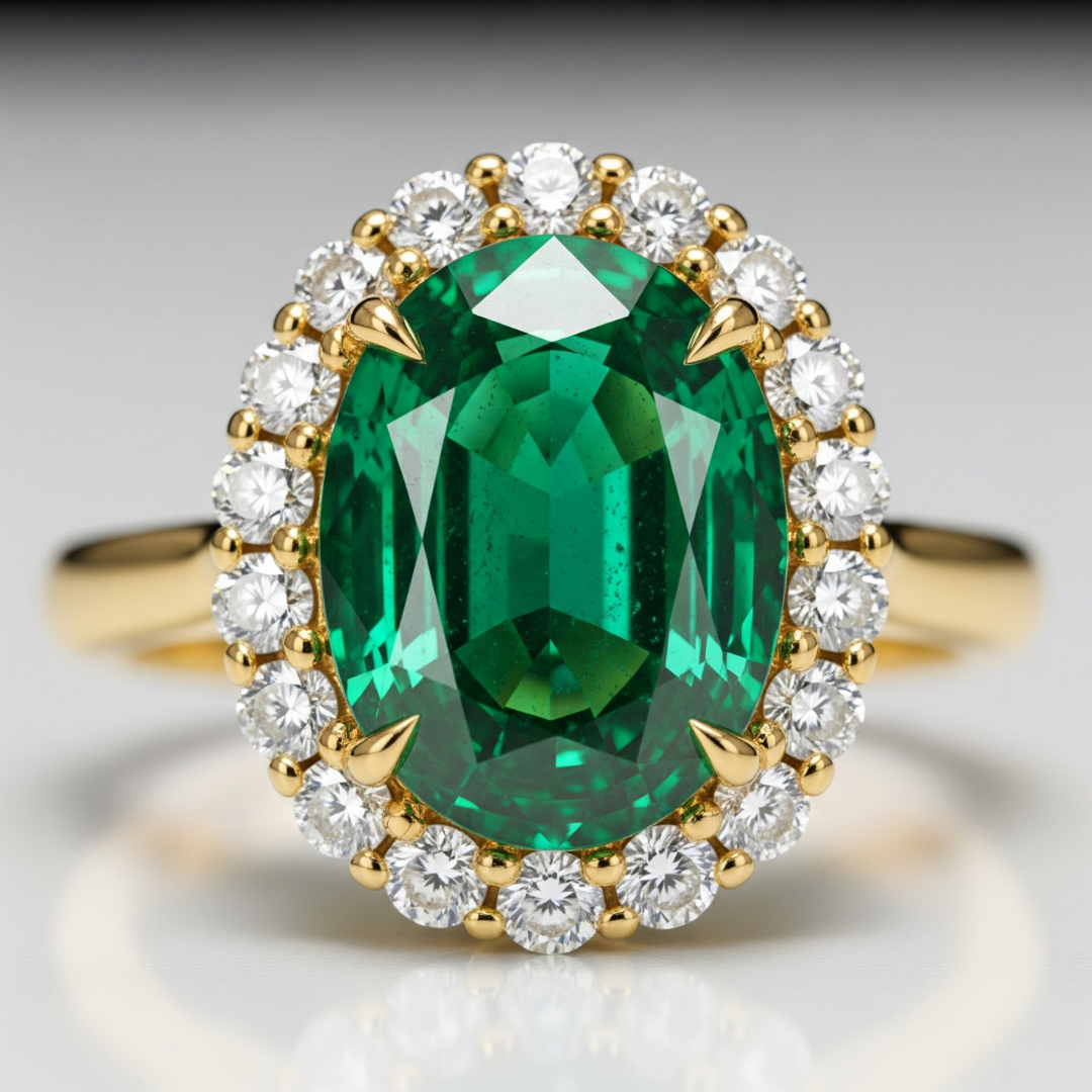 Emerald Diamond Ring