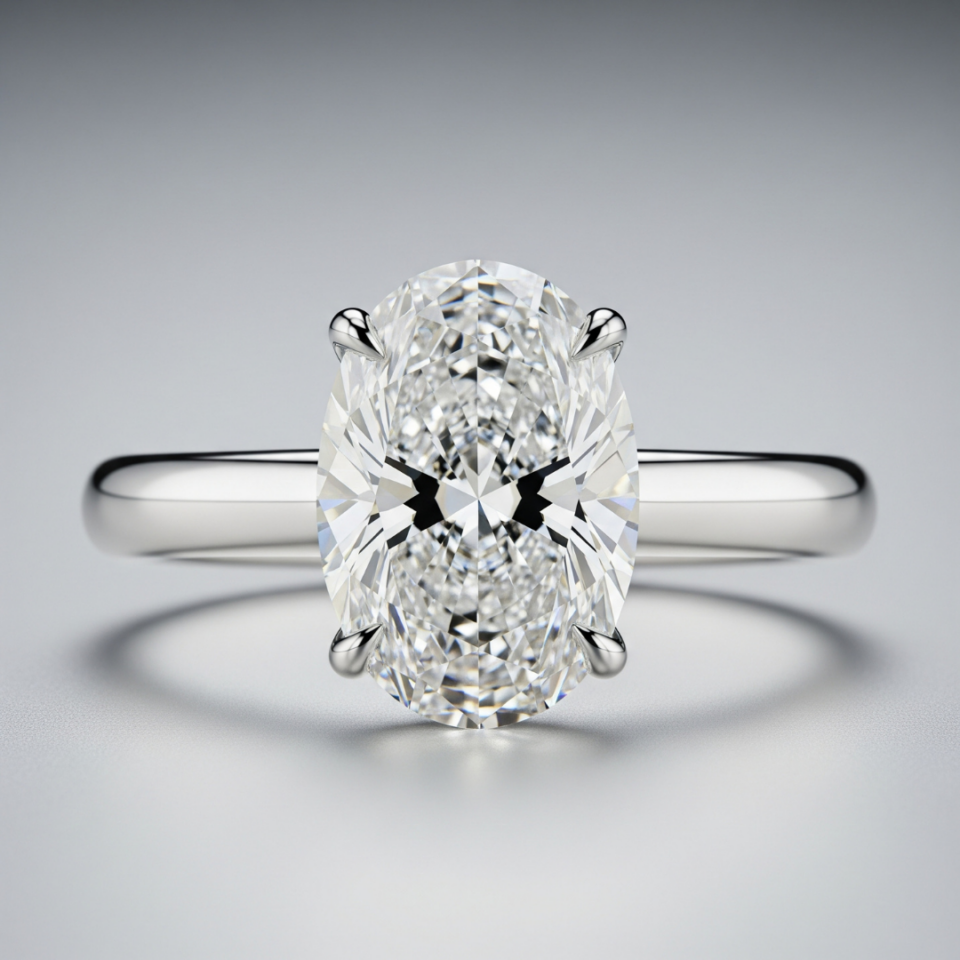 Oval shape Diamond Ring