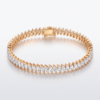 Marquise-cut diamonds Shape Diamond Rose Gold Bracelet for Women