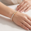 Marquise-cut diamonds Shape Diamond Rose Gold Bracelet for Women